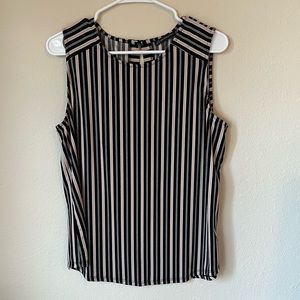 Stripped sleeveless blouse